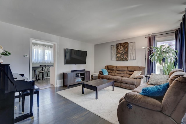 479 Oak St, Des Plaines, IL 60016 - living room featuring wood finished floors and plenty of natural light