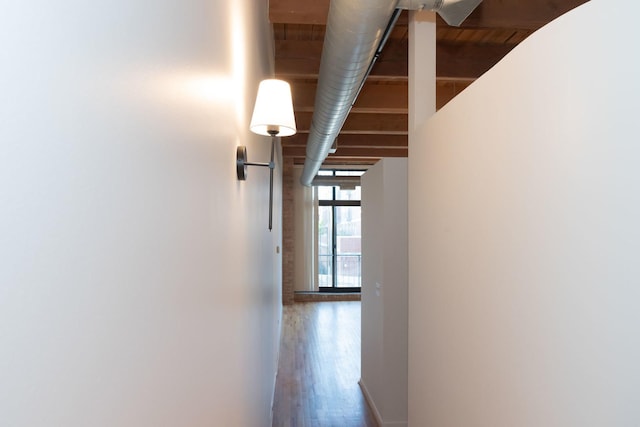 1250 W Van Buren St Unit 203, Chicago, IL 60607 - corridor with wood finished floors