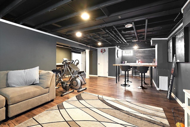 10104 Maple Ave, Oak Lawn, IL 60453 - interior space featuring baseboards and wood finished floors