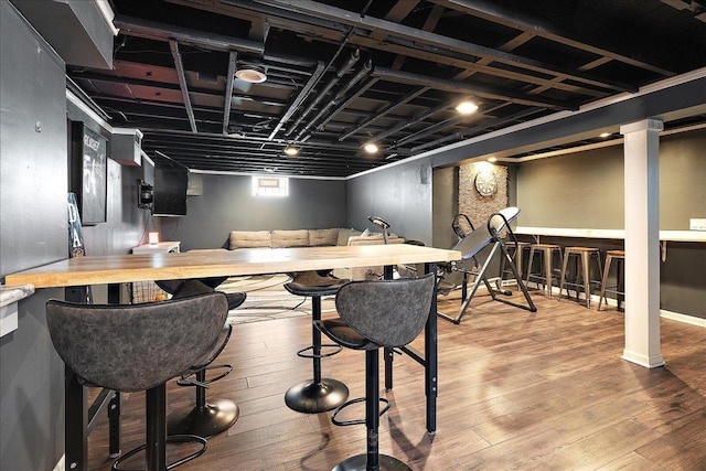 10104 Maple Ave, Oak Lawn, IL 60453 - bar featuring wood finished floors
