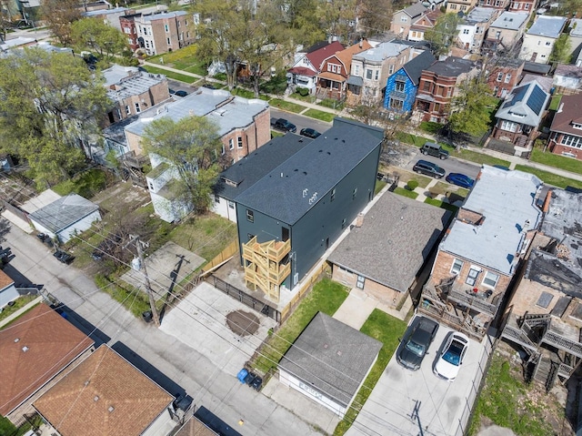 birds eye view of property featuring a residential view