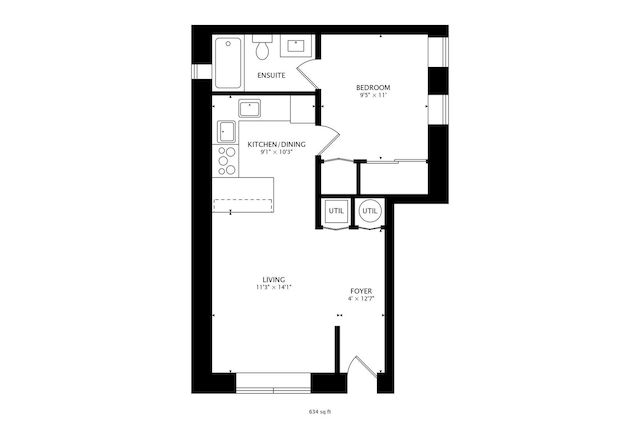 1811 W 17th St Unit 201, Chicago, IL 60608 - floor plan