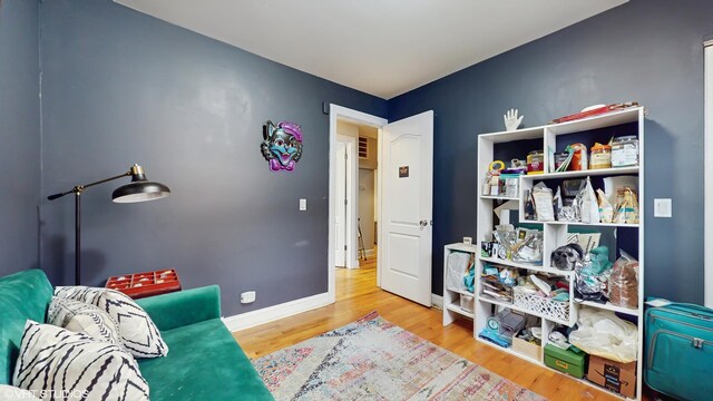 2452 N Lawndale Ave Unit G, Chicago, IL 60647 - living area with wood finished floors and baseboards