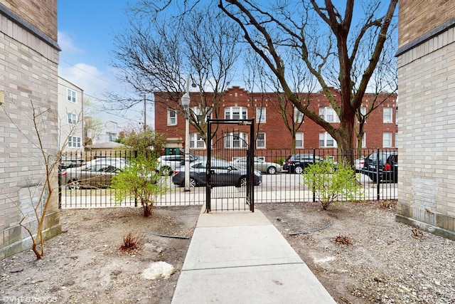 exterior space with fence