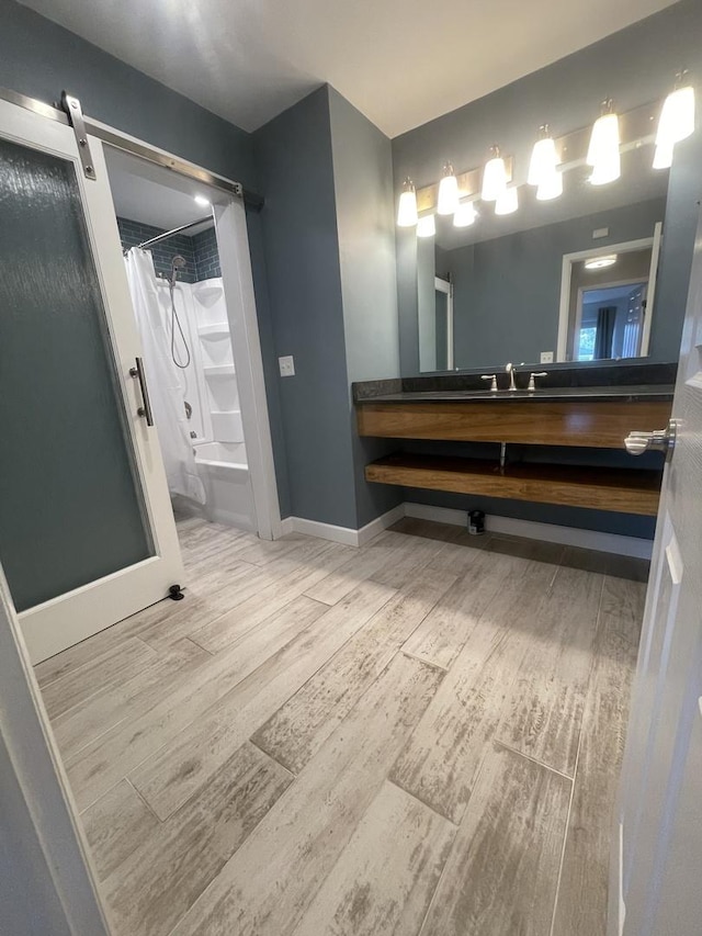 2008 Jamestown Dr Unit 0, Palatine, IL 60074 - bathroom with wood finished floors, baseboards, and vanity