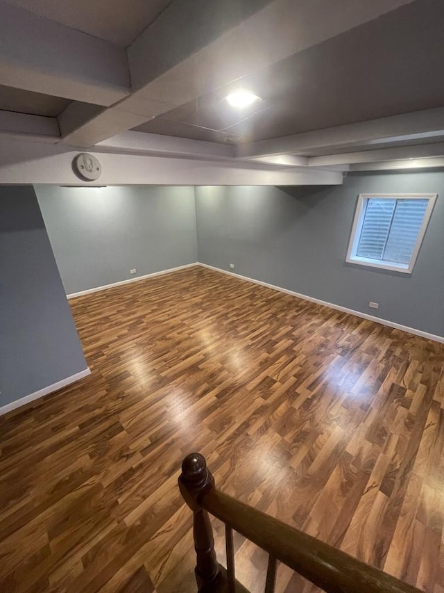 2008 Jamestown Dr Unit 0, Palatine, IL 60074 - basement featuring wood finished floors and baseboards