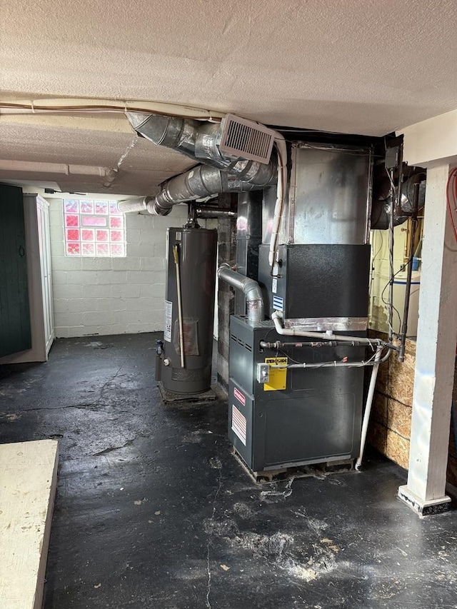 28 Clairmont St, Joliet, IL 60433 - utility room with water heater and heating unit
