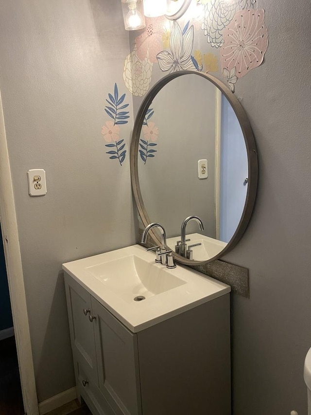 bathroom featuring vanity