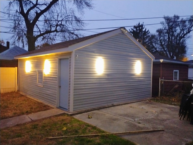 11414 S Wallace St, Chicago, IL 60628 - garage with fence