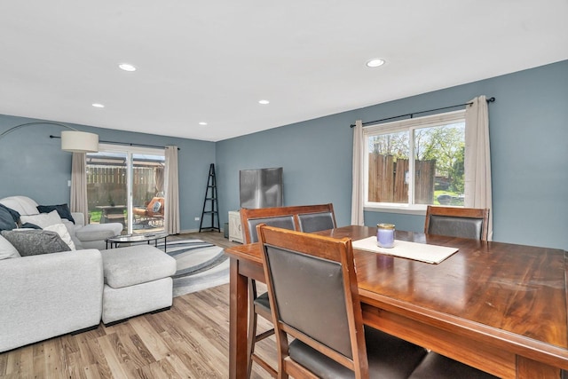 1 Red Wing Ct, Woodridge, IL 60517 - dining area with light wood-style floors and recessed lighting