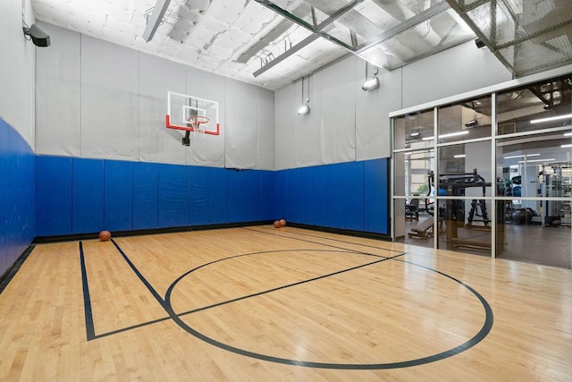 view of basketball court with community basketball court