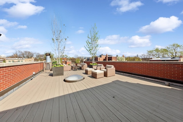 2215 N Lakewood Ave, Chicago, IL 60614 - wooden terrace with an outdoor hangout area