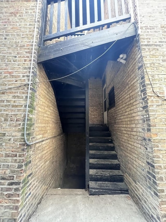 view of stairway