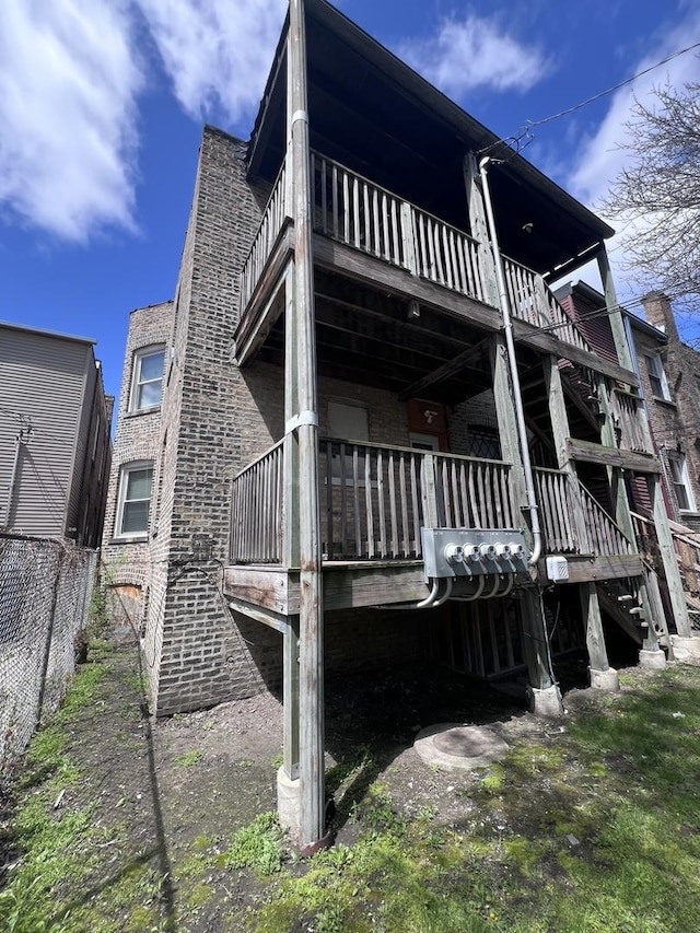 view of back of property
