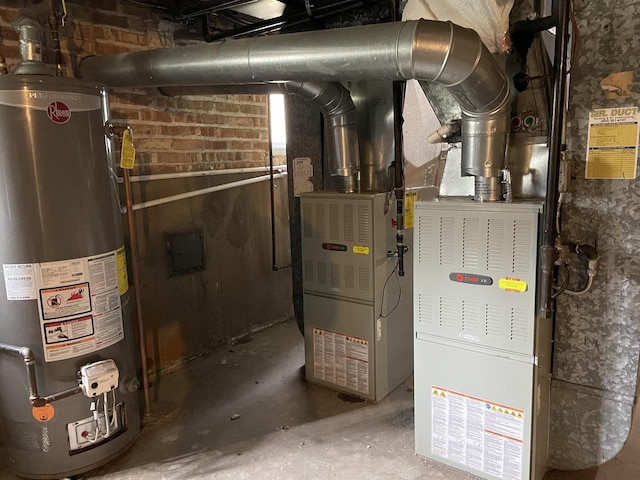 4819 Conrad St, Skokie, IL 60077 - utility room featuring visible vents and water heater