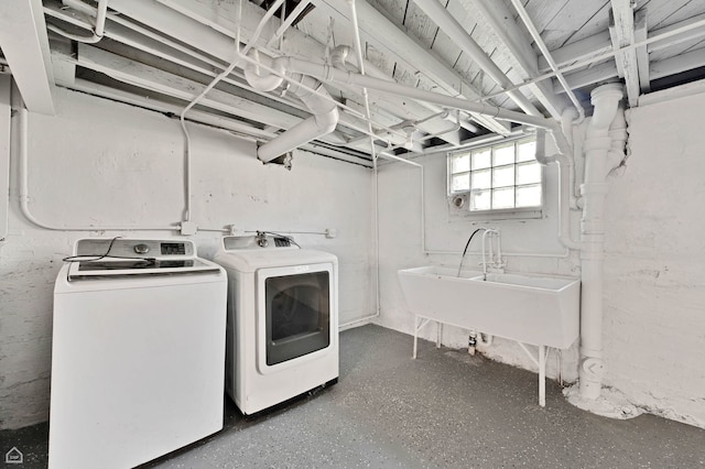 washroom featuring separate washer and dryer