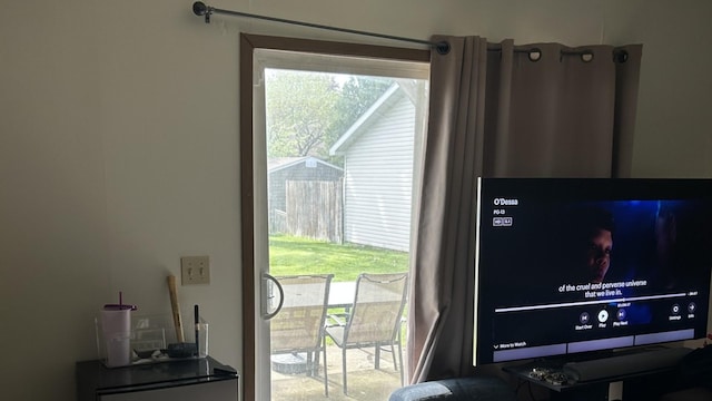 view of doorway to outside