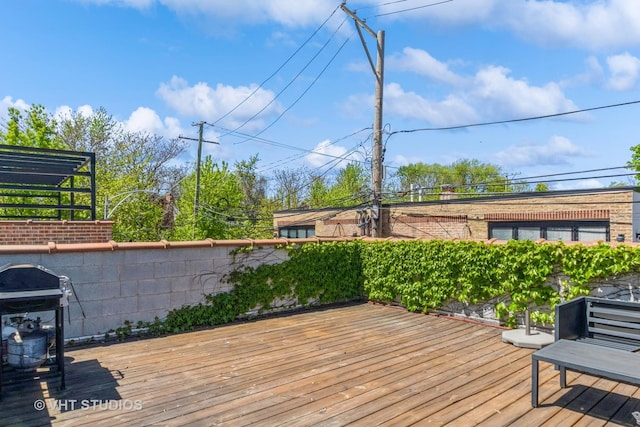 1754 W Wellington Ave Unit 1W, Chicago, IL 60657 - deck with a grill