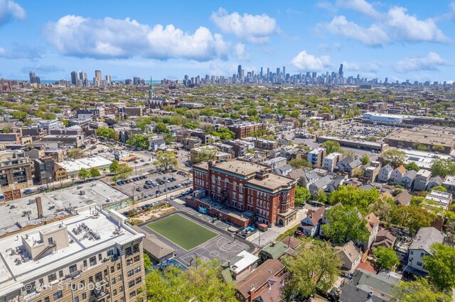 1754 W Wellington Ave Unit 1W, Chicago, IL 60657 - aerial view of a view of skyline