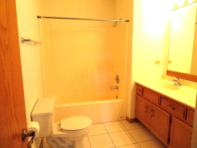 1321 Dresden Dr Unit C, Morris, IL 60450 - bathroom with tile patterned flooring, bathing tub / shower combination, toilet, and vanity