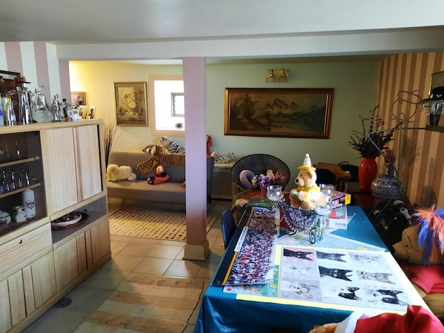 5030 N Keeler Ave, Chicago, IL 60630 - dining room with tile patterned flooring