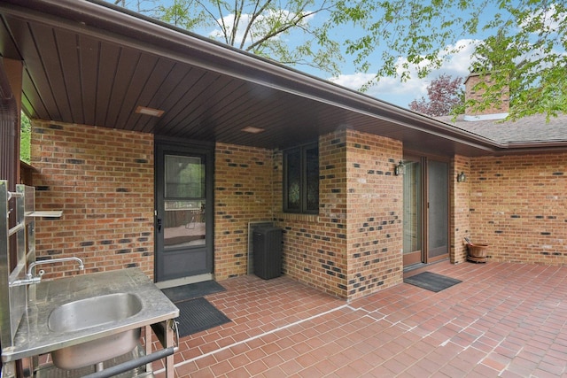 38413 N Tewes Ct, Beach Park, IL 60087 - view of patio / terrace with a sink