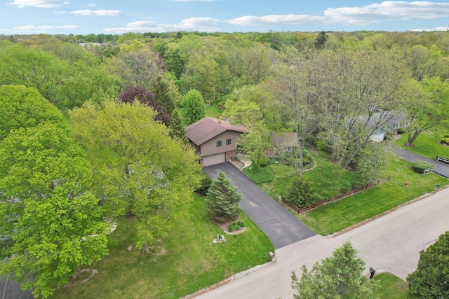 38413 N Tewes Ct, Beach Park, IL 60087 - view from above of property featuring a forest