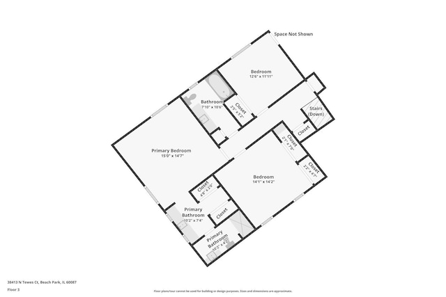 38413 N Tewes Ct, Beach Park, IL 60087 - home floor plan