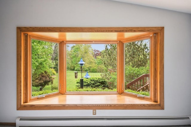 38413 N Tewes Ct, Beach Park, IL 60087 - detailed view of a baseboard radiator