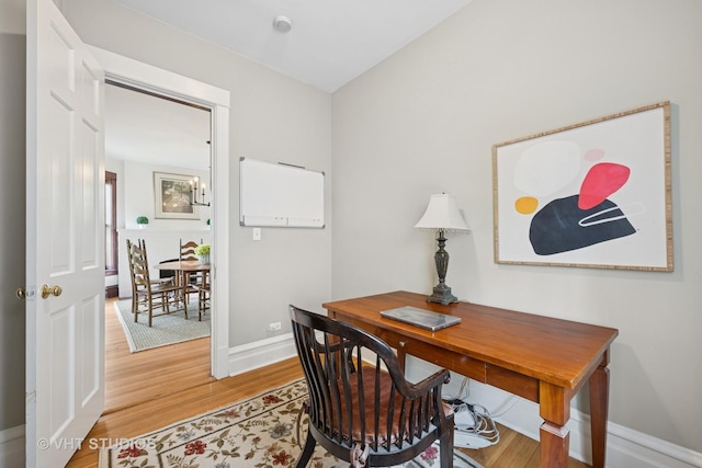 1625 Central Ave, Wilmette, IL 60091 - office featuring baseboards and light wood-type flooring