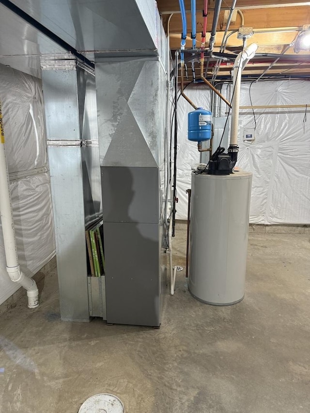 10817 Quail Xing, Richmond, IL 60071 - utilities with heating unit and gas water heater