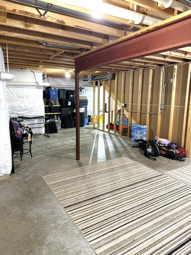 10817 Quail Xing, Richmond, IL 60071 - view of unfinished basement