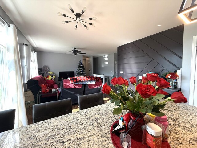 10817 Quail Xing, Richmond, IL 60071 - dining space with ceiling fan