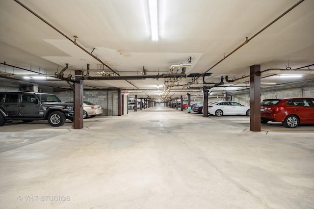view of parking deck