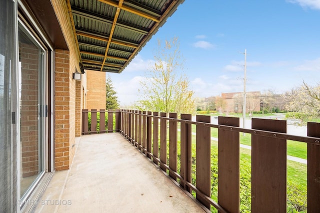 view of balcony