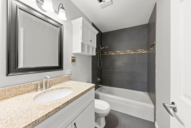 1056 N Mill St Unit 306, Naperville, IL 60563 - bathroom with vanity, shower / tub combination, and tile patterned flooring