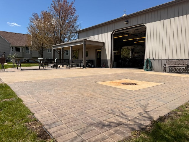 17N975 Harmony Rd, Hampshire, IL 60140 - view of patio / terrace featuring an outbuilding