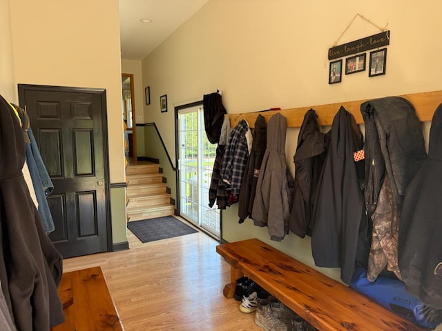17N975 Harmony Rd, Hampshire, IL 60140 - mudroom with recessed lighting and wood finished floors