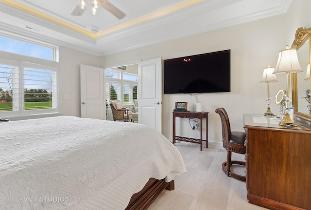 13 Briden Ln Unit 13, Sycamore, IL 60178 - bedroom with ornamental molding and a tray ceiling