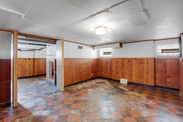 3134 N Mason Ave, Chicago, IL 60634 - empty room featuring wood walls and wainscoting