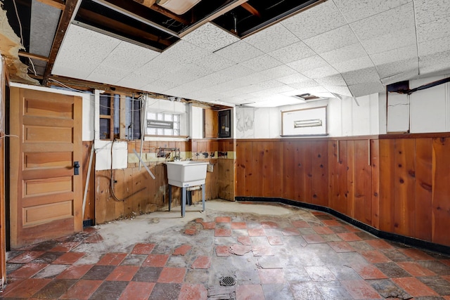 3134 N Mason Ave, Chicago, IL 60634 - basement featuring wood walls and wainscoting