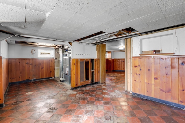 3134 N Mason Ave, Chicago, IL 60634 - below grade area with wainscoting and wooden walls