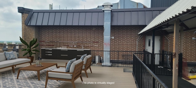 1 Renaissance Pl Unit 1Ph, Palatine, IL 60067 - view of patio featuring an outdoor living space