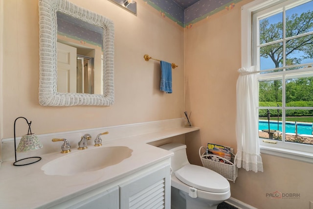 1878 Hackberry Ln, Lake Forest, IL 60045 - full bath featuring toilet, vanity, and a shower with shower door