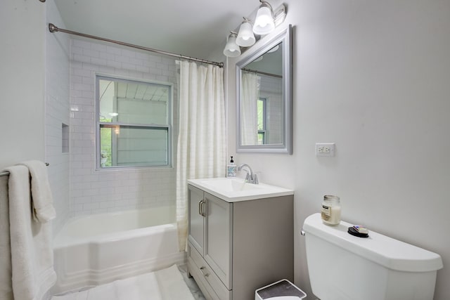 627 Beaver Rd, Glenview, IL 60025 - full bath with toilet, shower / bath combination with curtain, and vanity