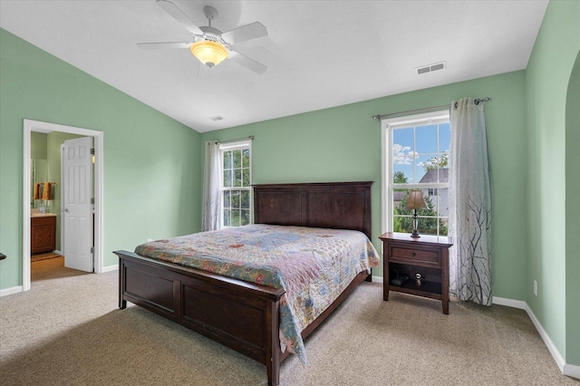 4603 Stonebridge Dr, Champaign, IL 61822 - bedroom with baseboards, visible vents, and light colored carpet