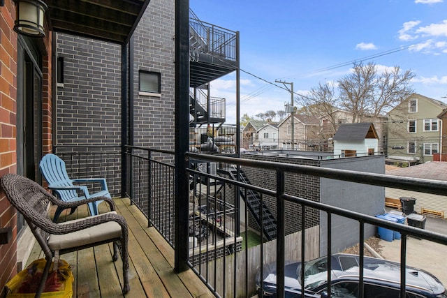 2112 W Belmont Ave Unit 1, Chicago, IL 60618 - balcony with a residential view
