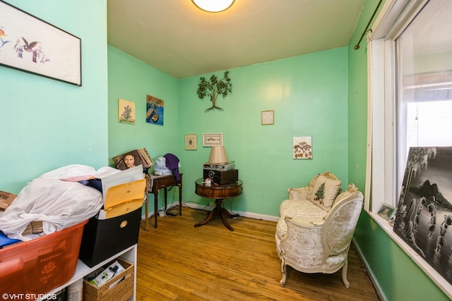 3610 Lombard Ave, Berwyn, IL 60402 - living area with wood finished floors and baseboards