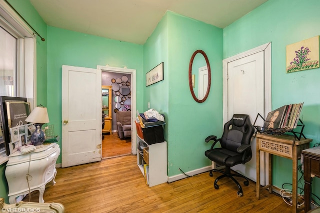 3610 Lombard Ave, Berwyn, IL 60402 - home office with wood finished floors and baseboards