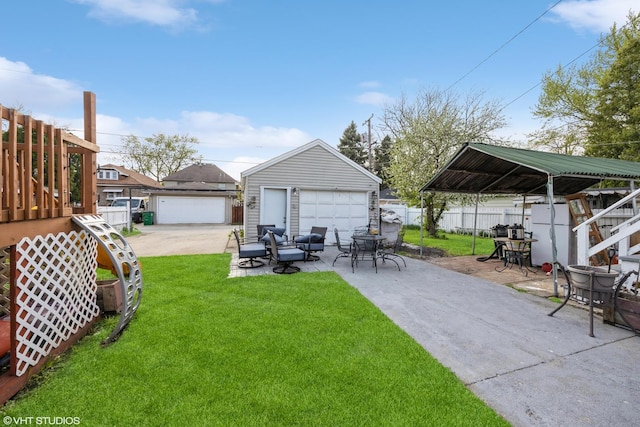 3610 Lombard Ave, Berwyn, IL 60402 - view of yard with an outdoor structure and a garage